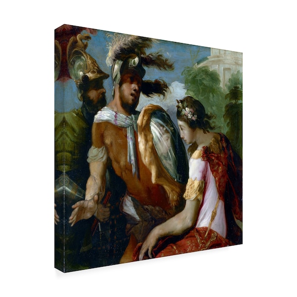 Maffei 'Rinaldo And The Mirror-Shield' Canvas Art,24x24